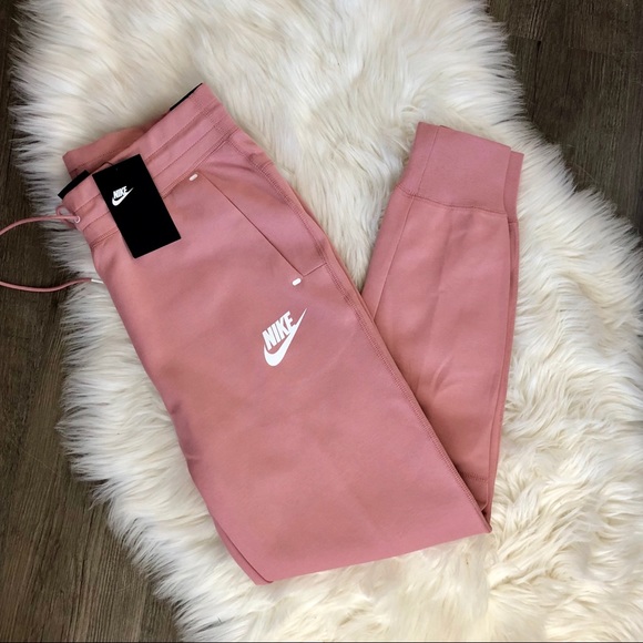 NWT Nike Tech Fleece Joggers Rust Pink - Picture 3 of 6